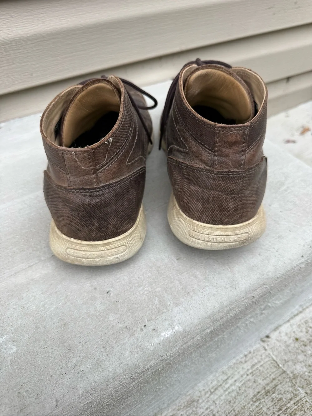 Red Wing 6719 Vintage Brown Leather Safety Toe Chukka Boots Mens US 10